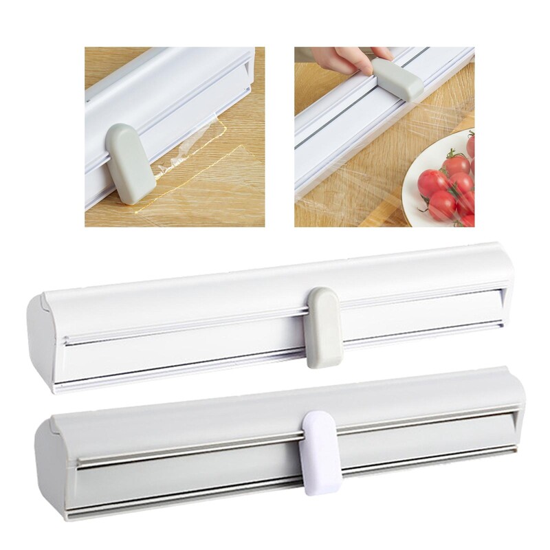 Daugkartinio naudojimo maisto įvyniojimo dozatorius su pjaustytu folijos dozatoriumi laikikliui