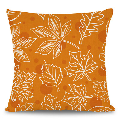 Jesen Dekoracija od javorovog lišća Navlaka za jastuk Javorov list Narančasto plava točkasti dizajn Jesen Dan zahvalnosti Jastučnica Dekoracija sobe