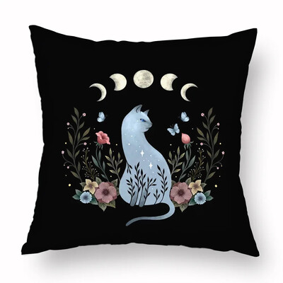 Magic Psychedelic Moon Print Pattern Sofa Jastuk Navlaka Jastučnica Home Party Auto Posteljina