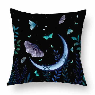Magic Psychedelic Moon Print Pattern Sofa Jastuk Navlaka Jastučnica Home Party Auto Posteljina