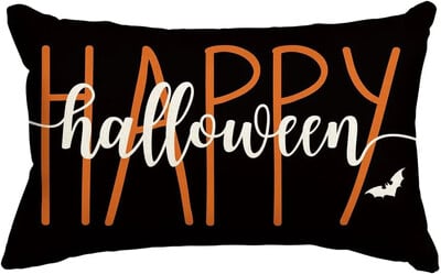 Halloween pravokutna jastučnica 12X20 inča Halloween lanena navlaka za jastuk Dekoracija jastučnice za kućni ured kauč na razvlačenje