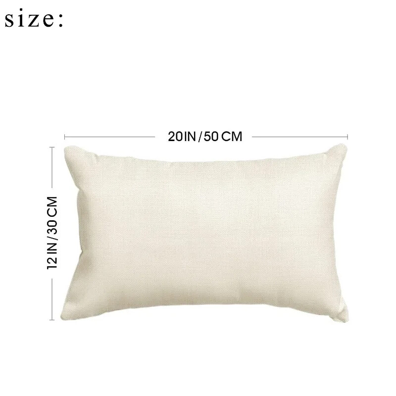 Halloween pravokutna jastučnica 12X20 inča Halloween lanena navlaka za jastuk Dekoracija jastučnice za kućni ured kauč na razvlačenje