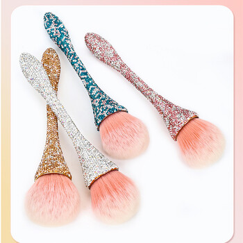 Professionals Nails Art Brush Luxurious Glitter Handle Nail Brush Dust Cleaning Μακιγιάζ Βούρτσα Αξεσουάρ Μανικιούρ Εργαλεία