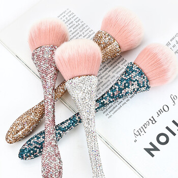 Professionals Nails Art Brush Luxurious Glitter Handle Nail Brush Dust Cleaning Μακιγιάζ Βούρτσα Αξεσουάρ Μανικιούρ Εργαλεία