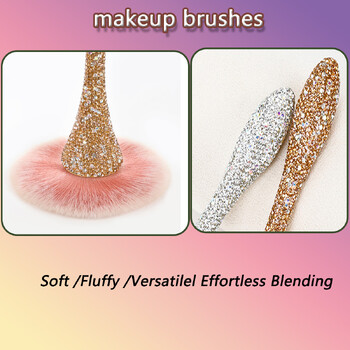 Professionals Nails Art Brush Luxurious Glitter Handle Nail Brush Dust Cleaning Μακιγιάζ Βούρτσα Αξεσουάρ Μανικιούρ Εργαλεία