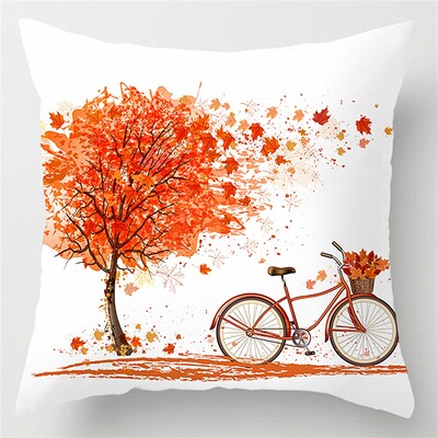 Jastuk za ukrasni kauč za kućnu dnevnu sobu s otisnutim javorovim lišćem