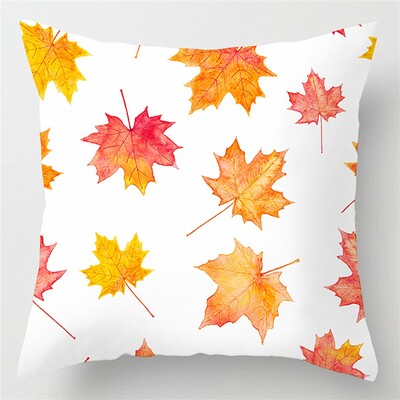 Jastuk za ukrasni kauč za kućnu dnevnu sobu s otisnutim javorovim lišćem