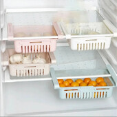 Κουζίνα Αντισύγκρουση Συρτάρια αποθήκευσης Εξοικονόμηση χώρου Διατήρηση φρέσκου κουτιού Αποθήκευση Πτυσσόμενο αποσυρόμενο κουτί αποθήκευσης ψυγείου