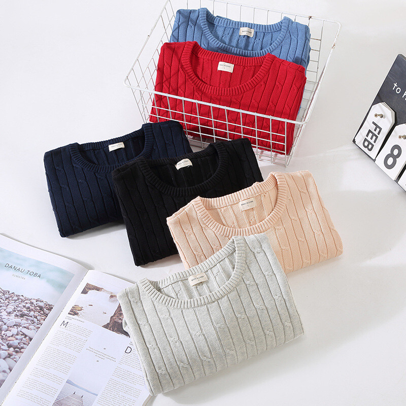 Vruće jesenske zimske muške veste Puloveri Pamučni muški pleteni veste Ležerna jednobojna muška debela gornja odjeća