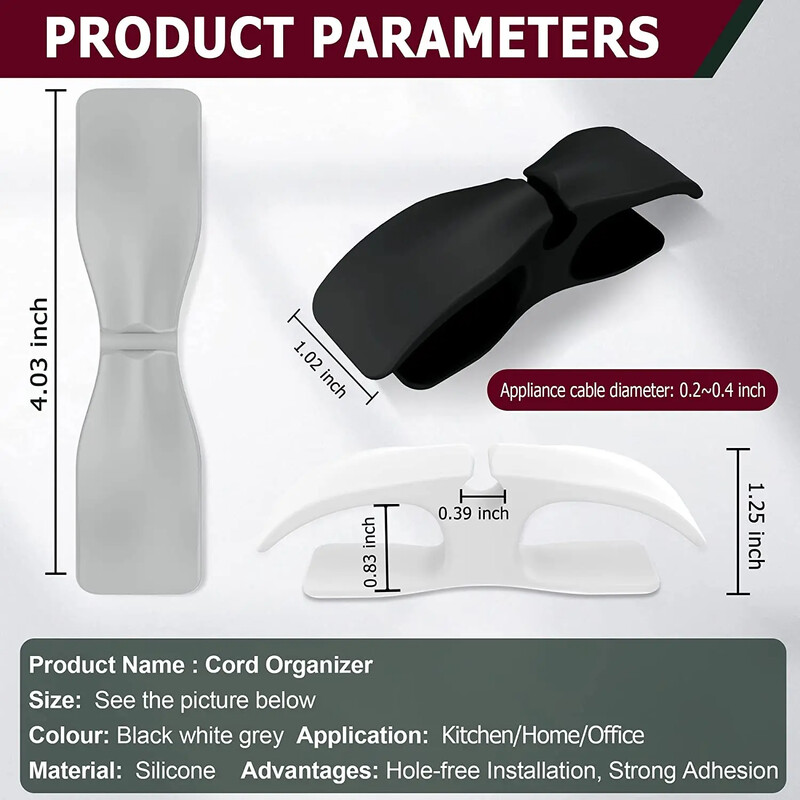 Namotač kabela Friteza na zrak Aparat za kavu Žica Fixe Žica Organizator za kabel Držač za kuhinju Ured Kući Upravljanje kabelom Namotač kabela