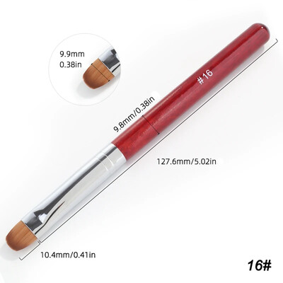 Kolinsky French Nail Art Kist Dual End Nail Art Dotting Pen Akrilni crtež Rhinestone Gel Painting Alat za manikuru za početnike