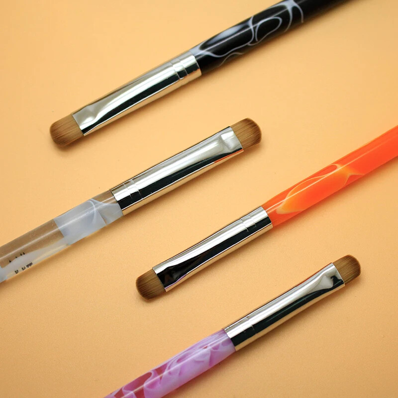 Kolinsky French Nail Art Kist Dual End Nail Art Dotting Pen Akrilni crtež Rhinestone Gel Painting Alat za manikuru za početnike