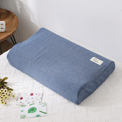 Mekana pamučna navlaka za jastučnicu od lateksa Jednobojna karirana jastučnica za spavanje za jastuk od memorijske pjene Jastuk od lateksa 30x50CM/40x60CM