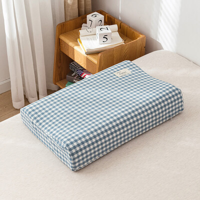 Mekana pamučna navlaka za jastučnicu od lateksa Jednobojna karirana jastučnica za spavanje za jastuk od memorijske pjene Jastuk od lateksa 30x50CM/40x60CM