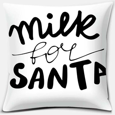 Crno-bijela serija ispisa engleskih rečenica Uzorak jastučnica Četvrtasta jastučnica za kućni ured Dekoracija