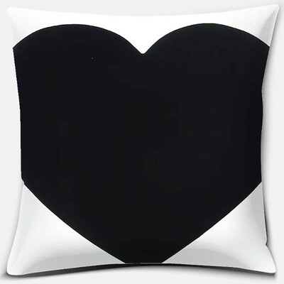 Crno-bijela serija ispisa engleskih rečenica Uzorak jastučnica Četvrtasta jastučnica za kućni ured Dekoracija