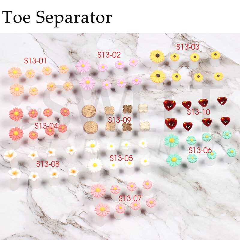 8 kom/pak. Silikonski odvajač za nožne prste Slatki mekani alati za pedikuru Tratinčica, srce od kamenčića Odvajač za prste stopala Alati za njegu BES13