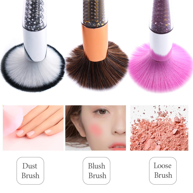 1 kom četkica za nokte Uklanjanje prašine akrilni UV gel lak puder za čišćenje četkica za manikuru prijenosna šminka za uljepšavanje noktiju dodaci za uređenje noktiju