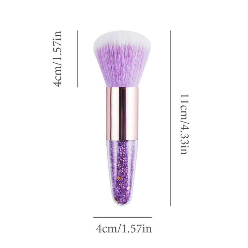 1 kom četkica za nokte Uklanjanje prašine akrilni UV gel lak puder za čišćenje četkica za manikuru prijenosna šminka za uljepšavanje noktiju dodaci za uređenje noktiju