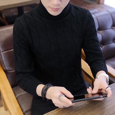 Λευκός Άνδρας πουλόβερ με ζιβάγκο Μασίφ ανδρικό πουλόβερ χειμερινό πουλόβερ με ψηλό λαιμό για άντρες Ρούχα μπλούζα με ψηλό γιακά 2024