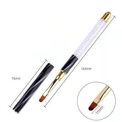 Nails Art Kist Linije Pruge Cvijeće Olovka za crtanje Akrilni UV gel Mreže za proširenje Kist 3D dizajn Alati za manikuru