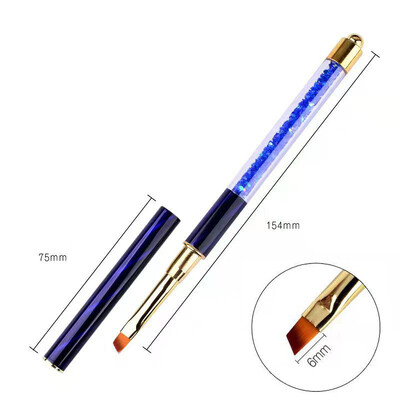 Nails Art Kist Linije Pruge Cvijeće Olovka za crtanje Akrilni UV gel Mreže za proširenje Kist 3D dizajn Alati za manikuru