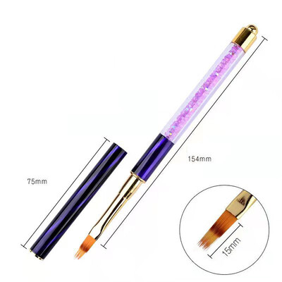 Nails Art Kist Linije Pruge Cvijeće Olovka za crtanje Akrilni UV gel Mreže za proširenje Kist 3D dizajn Alati za manikuru