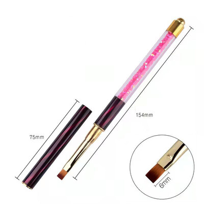 Nails Art Kist Linije Pruge Cvijeće Olovka za crtanje Akrilni UV gel Mreže za proširenje Kist 3D dizajn Alati za manikuru