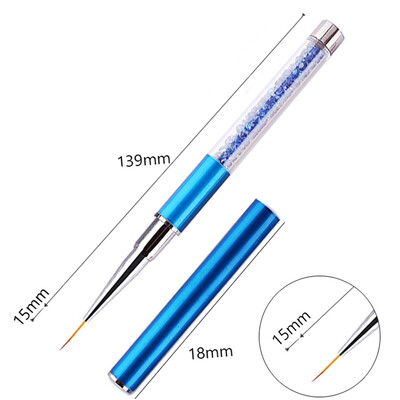 Nails Art Kist Linije Pruge Cvijeće Olovka za crtanje Akrilni UV gel Mreže za proširenje Kist 3D dizajn Alati za manikuru