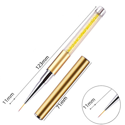 Nails Art Kist Linije Pruge Cvijeće Olovka za crtanje Akrilni UV gel Mreže za proširenje Kist 3D dizajn Alati za manikuru