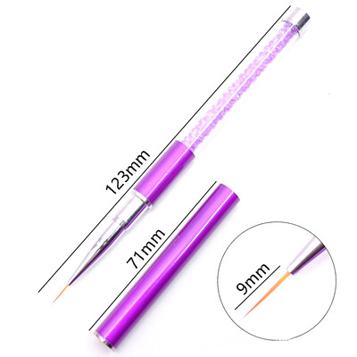 Nails Art Kist Linije Pruge Cvijeće Olovka za crtanje Akrilni UV gel Mreže za proširenje Kist 3D dizajn Alati za manikuru