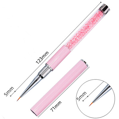 Nails Art Kist Linije Pruge Cvijeće Olovka za crtanje Akrilni UV gel Mreže za proširenje Kist 3D dizajn Alati za manikuru