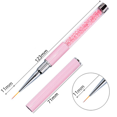 Nails Art Kist Linije Pruge Cvijeće Olovka za crtanje Akrilni UV gel Mreže za proširenje Kist 3D dizajn Alati za manikuru