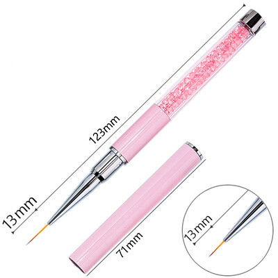 Nails Art Kist Linije Pruge Cvijeće Olovka za crtanje Akrilni UV gel Mreže za proširenje Kist 3D dizajn Alati za manikuru