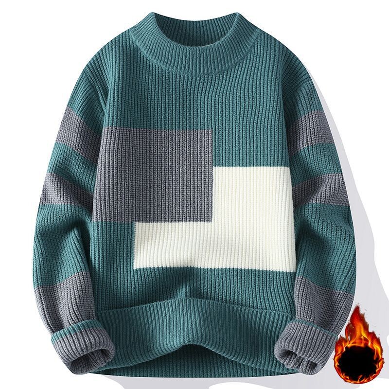 Ανδρικά χειμωνιάτικα πλεκτά πουλόβερ Fleece Ζεστά πουλόβερ καλής ποιότητας Ανδρικά ρούχα Φαρδιά πουλόβερ για άνδρες 4XL Ανδρικά ρούχα