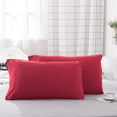 Πολυτελής μονόχρωμη μαξιλαροθήκη 2 τεμαχίων Άνετα μαλακό και υποαλλεργικό κάλυμμα μαξιλαριού για καλό βραδινό ύπνο Μαύρο γκρι ροζ