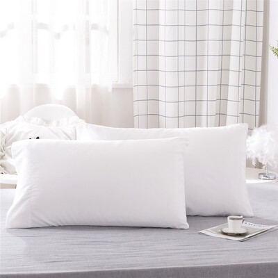 Πολυτελής μονόχρωμη μαξιλαροθήκη 2 τεμαχίων Άνετα μαλακό και υποαλλεργικό κάλυμμα μαξιλαριού για καλό βραδινό ύπνο Μαύρο γκρι ροζ