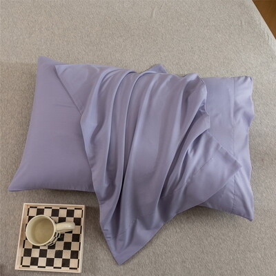 Πολυτελής μονόχρωμη μαξιλαροθήκη 2 τεμαχίων Άνετα μαλακό και υποαλλεργικό κάλυμμα μαξιλαριού για καλό βραδινό ύπνο Μαύρο γκρι ροζ