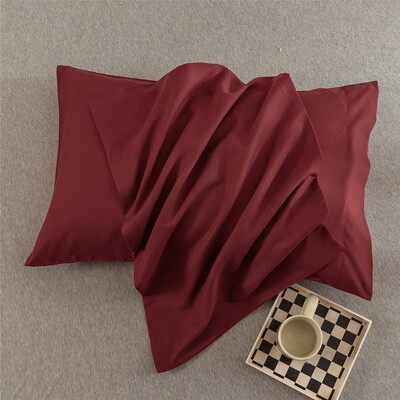 Πολυτελής μονόχρωμη μαξιλαροθήκη 2 τεμαχίων Άνετα μαλακό και υποαλλεργικό κάλυμμα μαξιλαριού για καλό βραδινό ύπνο Μαύρο γκρι ροζ