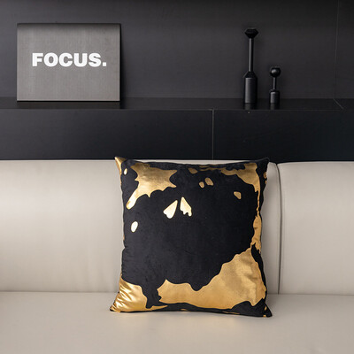 Ακανόνιστες αφηρημένες γεωμετρικές μπρονζέ τυπωμένες άνετες μαξιλαροθήκες μαξιλαροθήκες Κοχύλια για καναπέ-κρεβάτι-κρεβάτι διακόσμηση σπιτιού