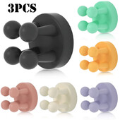 3kom Silikonski držači četkica za zube Kuka Vodootporna samoljepljiva zidna jednostruka kuka za vješanje ključeva Uslužni držač utikača