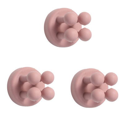 3kom Silikonski držači četkica za zube Kuka Vodootporna samoljepljiva zidna jednostruka kuka za vješanje ključeva Uslužni držač utikača