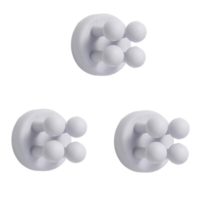 3kom Silikonski držači četkica za zube Kuka Vodootporna samoljepljiva zidna jednostruka kuka za vješanje ključeva Uslužni držač utikača