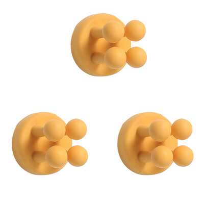 3kom Silikonski držači četkica za zube Kuka Vodootporna samoljepljiva zidna jednostruka kuka za vješanje ključeva Uslužni držač utikača