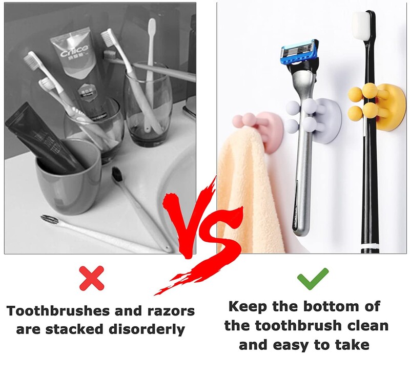 3kom Silikonski držači četkica za zube Kuka Vodootporna samoljepljiva zidna jednostruka kuka za vješanje ključeva Uslužni držač utikača