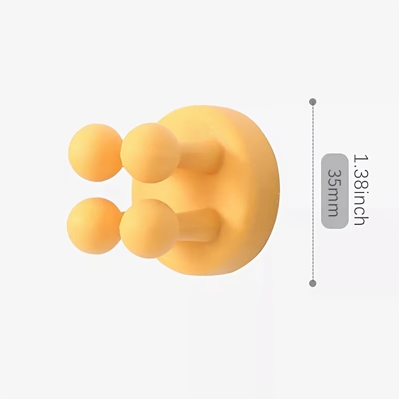 3kom Silikonski držači četkica za zube Kuka Vodootporna samoljepljiva zidna jednostruka kuka za vješanje ključeva Uslužni držač utikača