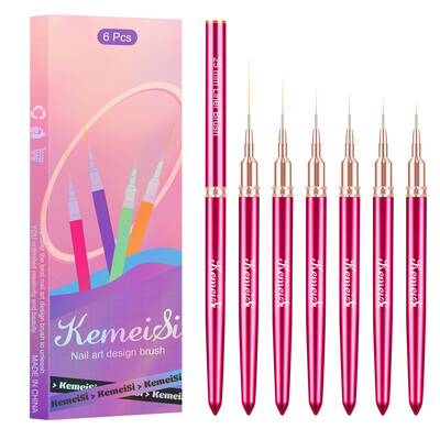 Ljubičasta mramorna akrilna četka za nokte 100% Kolinsky Hair Oval Pinched Prilagođena kutija četke za nokte Različite veličine za akrilni puder