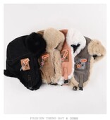 Χειμερινά βελούδινα καπέλα Bomber για Γυναικεία Ανδρικά Απομίμηση Faux Fur Russian Ushanka Cap Northeast Cap Unisex Ζεστό χιόνι καπέλο καπέλο αυτιού