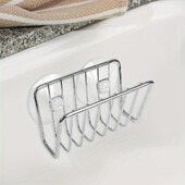 Σιδερένια θήκη για σφουγγάρι με αναρροφητικό νιπτήρα κουζίνας για αποθήκευση σφουγγάρι και πλυντήριο τοίχου Αδιάβροχη ανθεκτική στη σκουριά