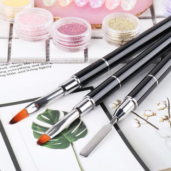 Ακρυλικό πινέλο νυχιών Σπάτουλα UV Gel Polish Extension Builder Stick Drawing Painting Pen Nail Art Brushes for Manicure Tools TR1841